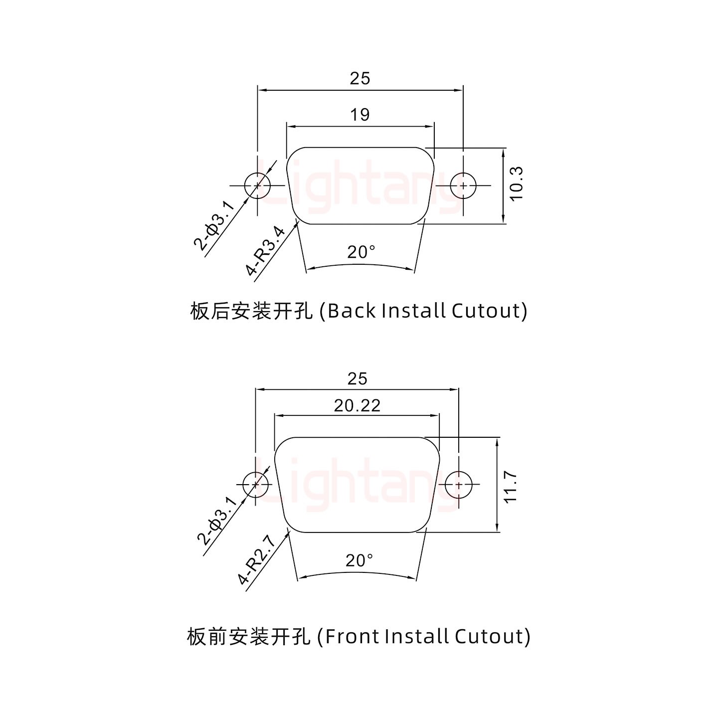 5W1母焊线式/配螺丝螺母/射频同轴75欧姆