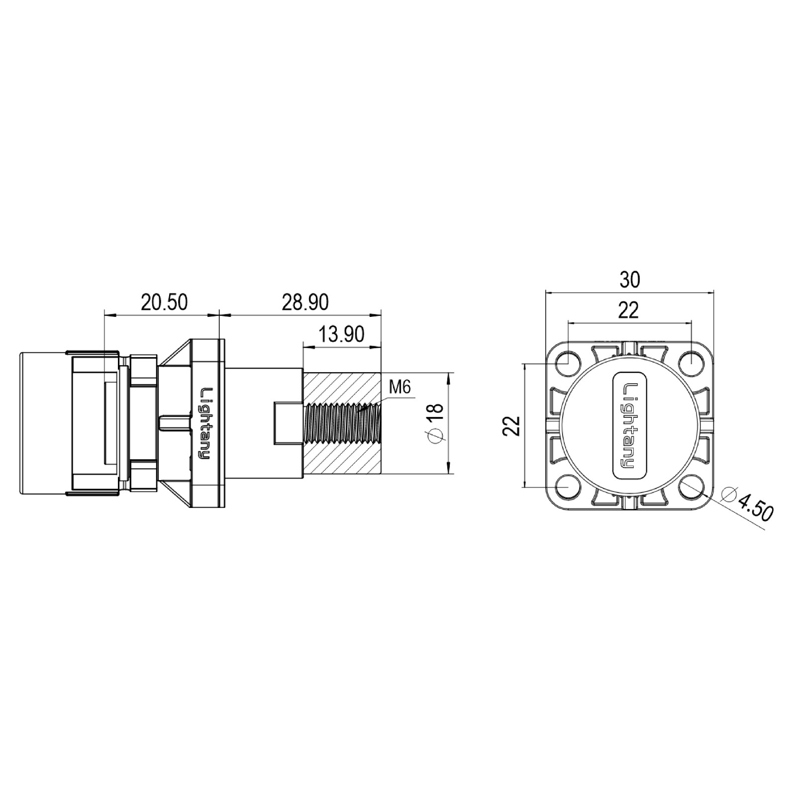 LTC12SI-M1RL内螺纹插座 250/300/350A 红色