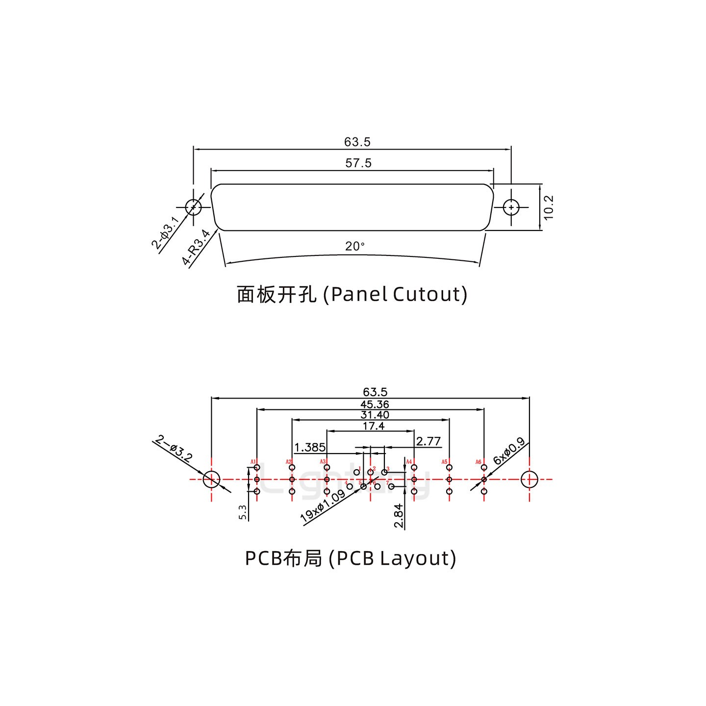 防水13W6A公直插板/铆鱼叉/锁螺丝/射频同轴50欧姆