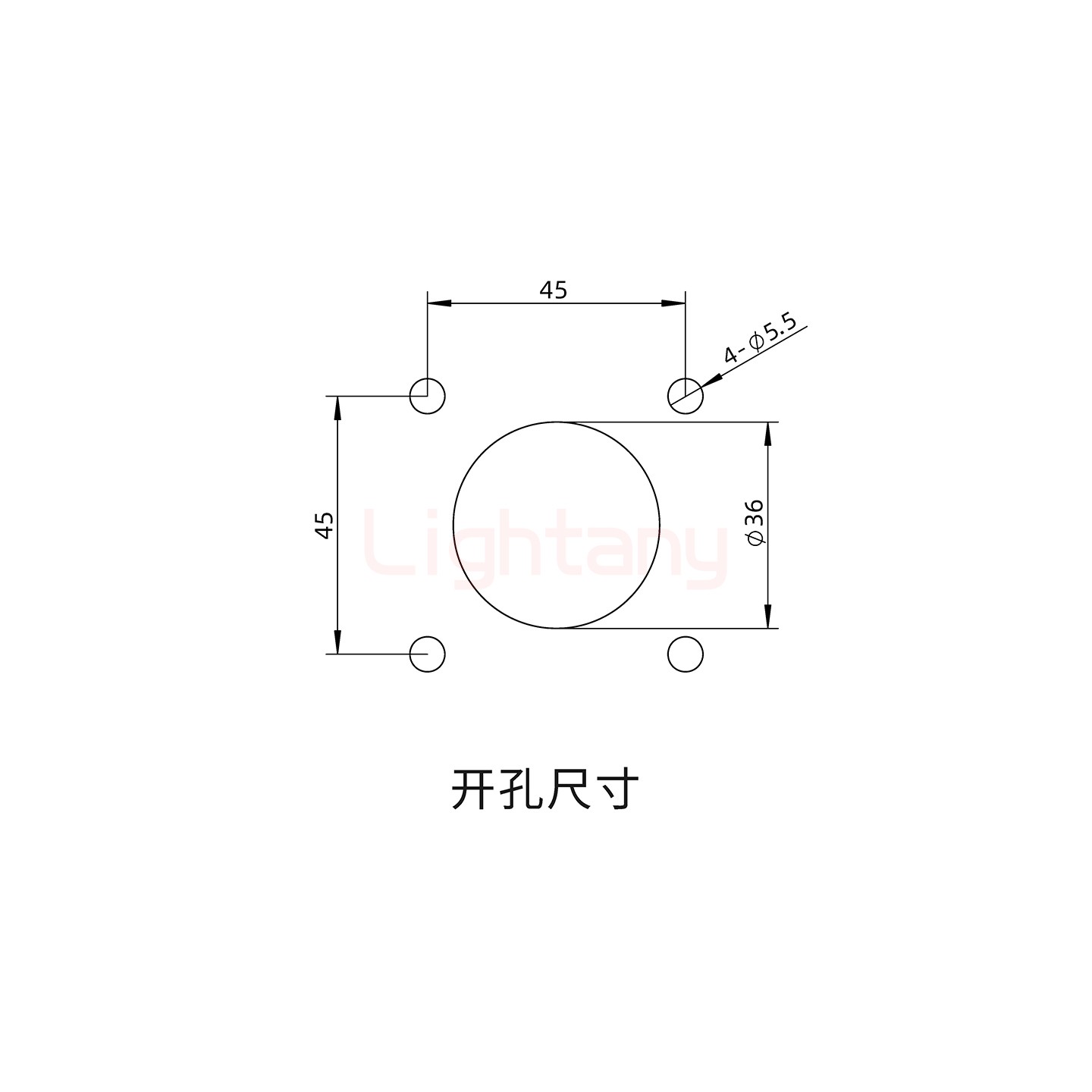 内螺纹穿墙插座 600A 红色