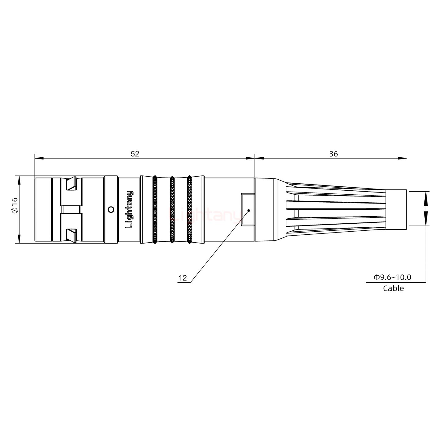 FGG.2K.006.CLAK10Z推拉自锁带护套直式插头