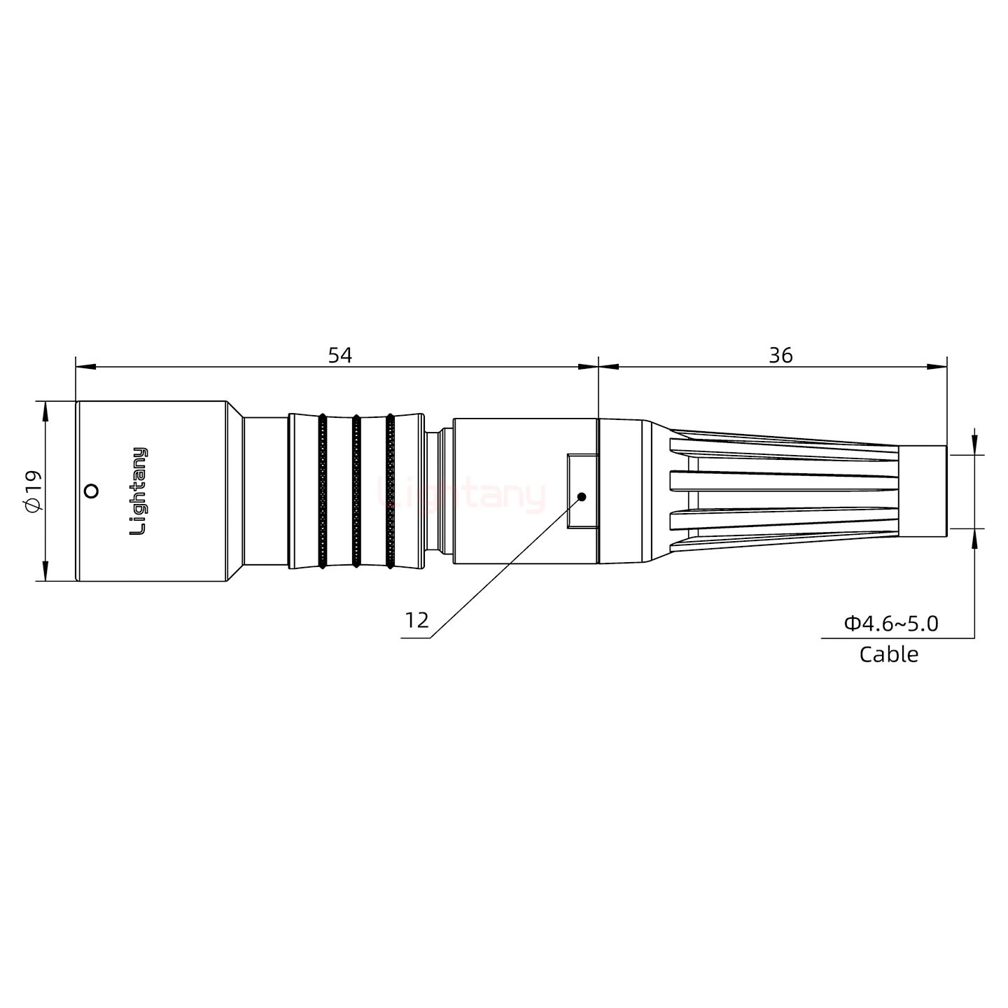 PHG.2K.026.CLLC50Z推拉自锁带护套浮动插座