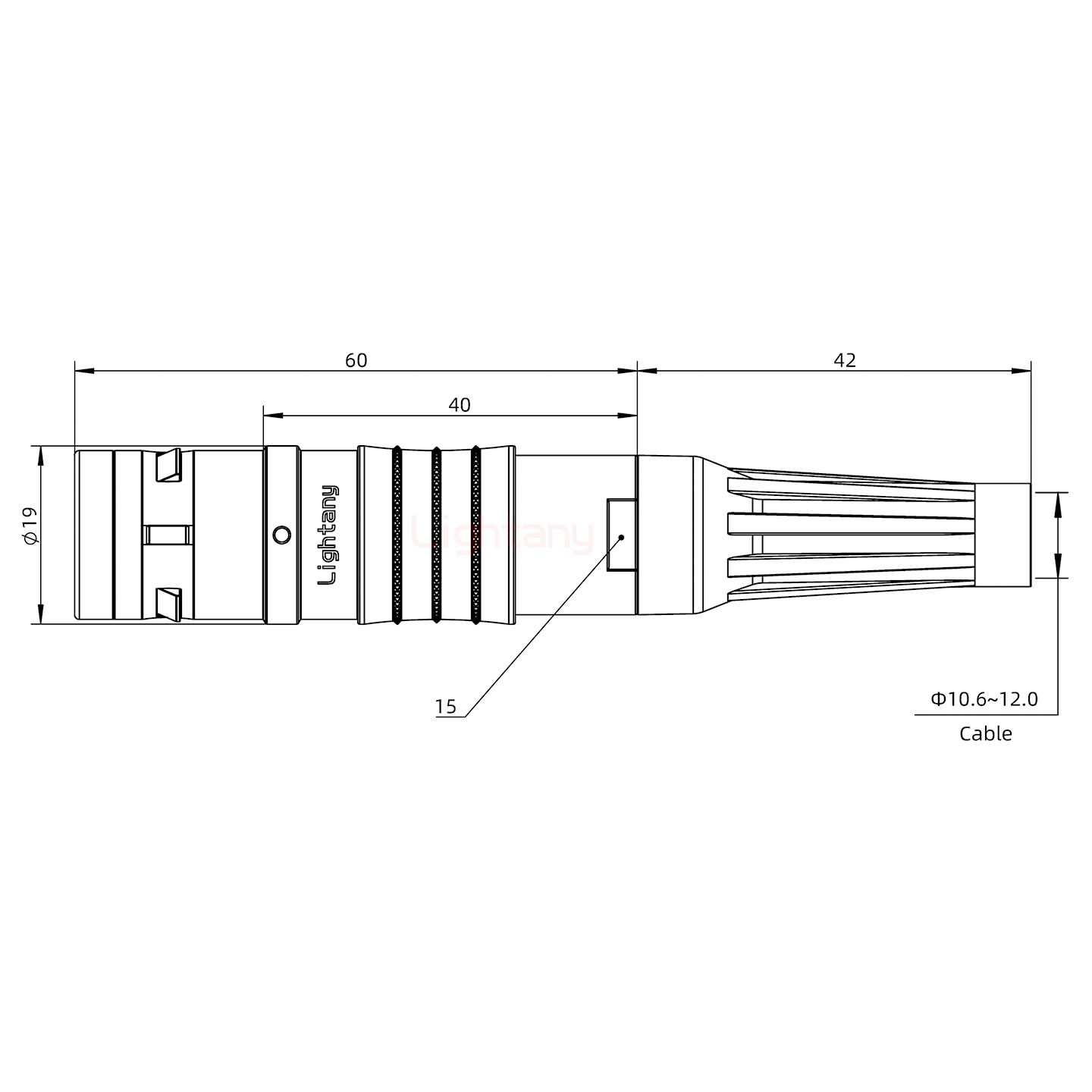 FGG.3K.026.CLAK11Z推拉自锁带护套直式插头
