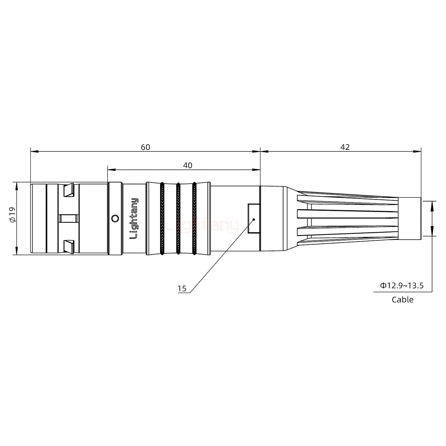 FGG.3K.030.CLAK13Z推拉自锁带护套直式插头