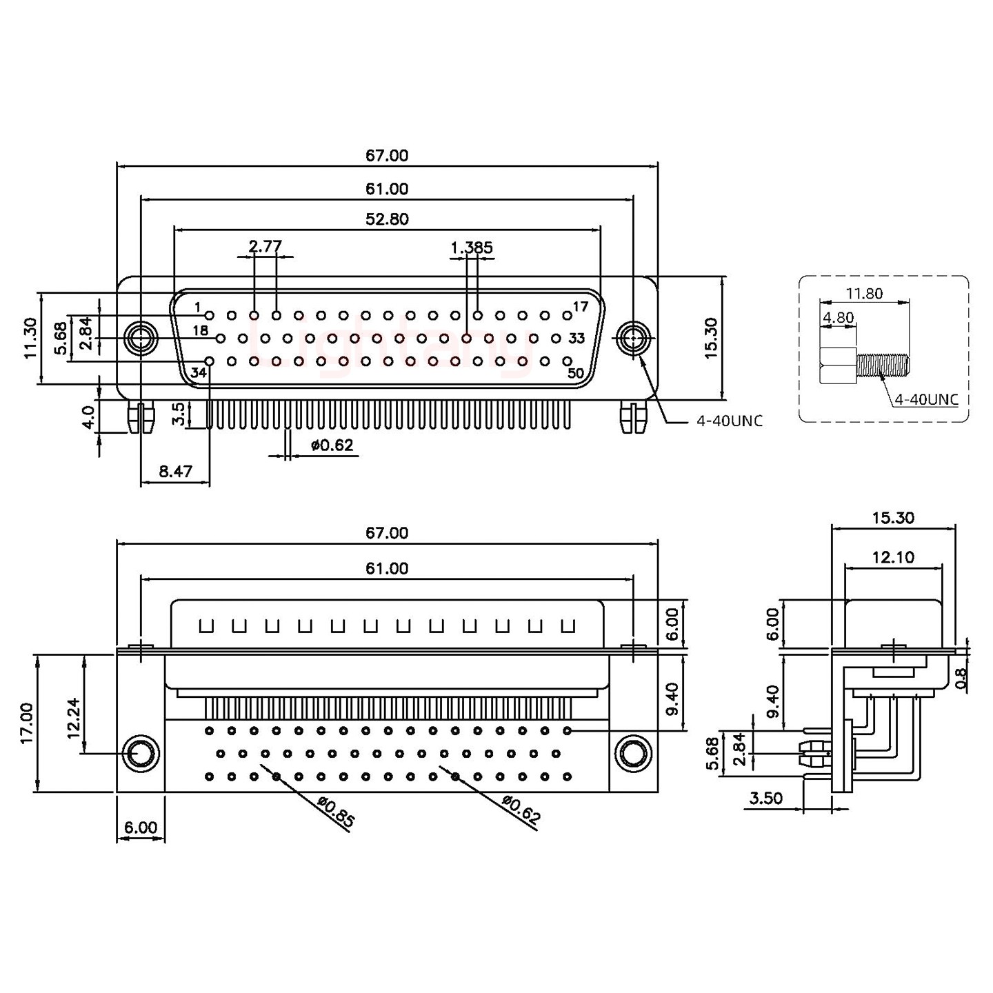 DR50 公 弯插板9.4金属支架12.2 锁螺丝 车针