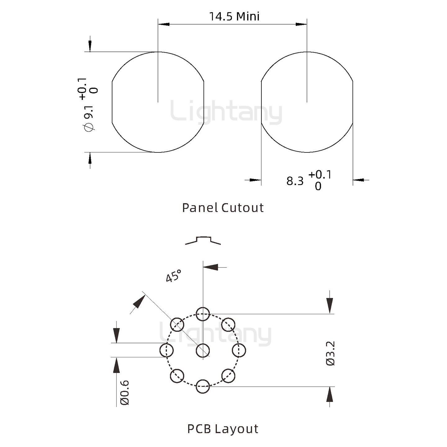 EEG.0B.009.CLN推拉自锁前螺母插座 直插板