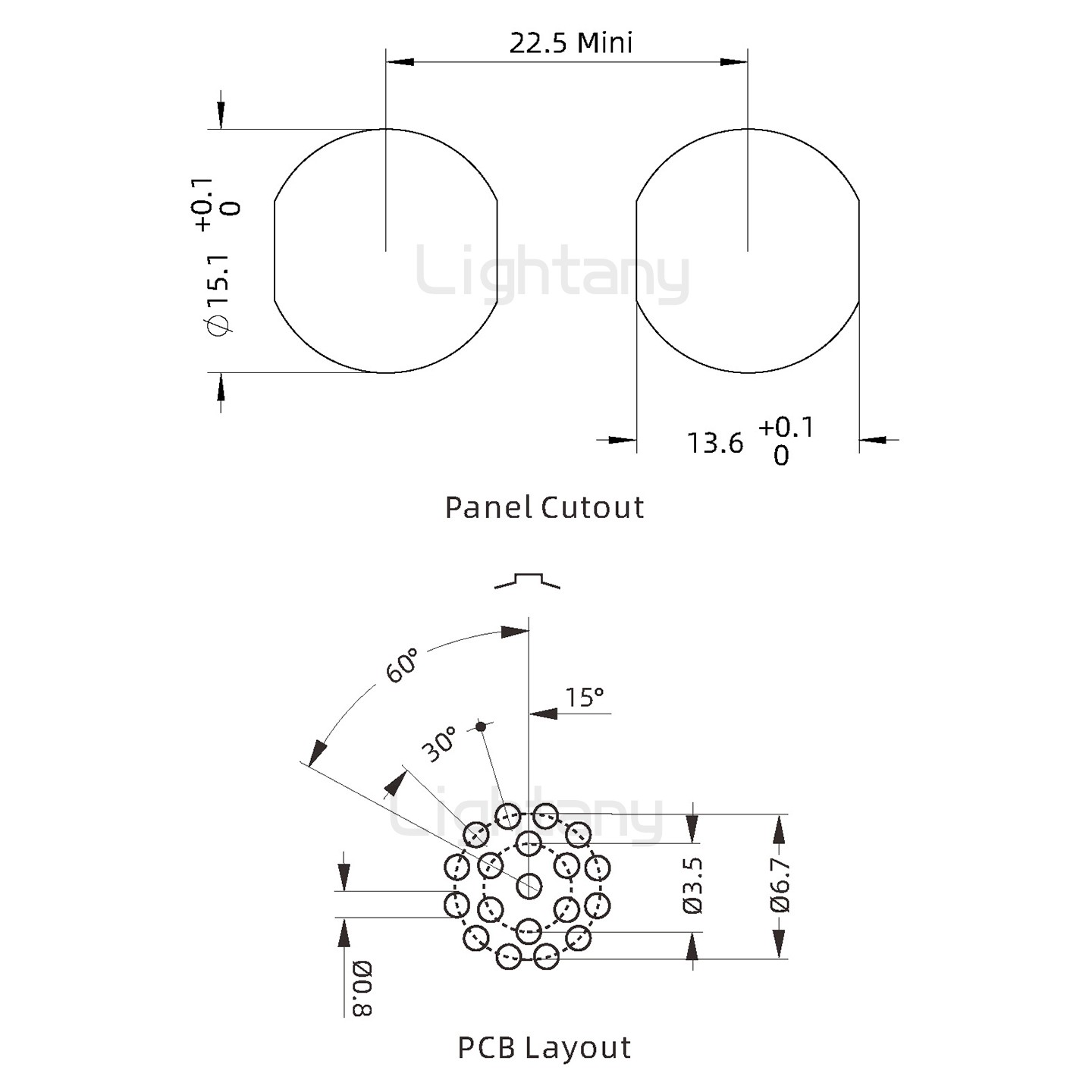 ECG.2B.019.CLN双螺母插座 直插板