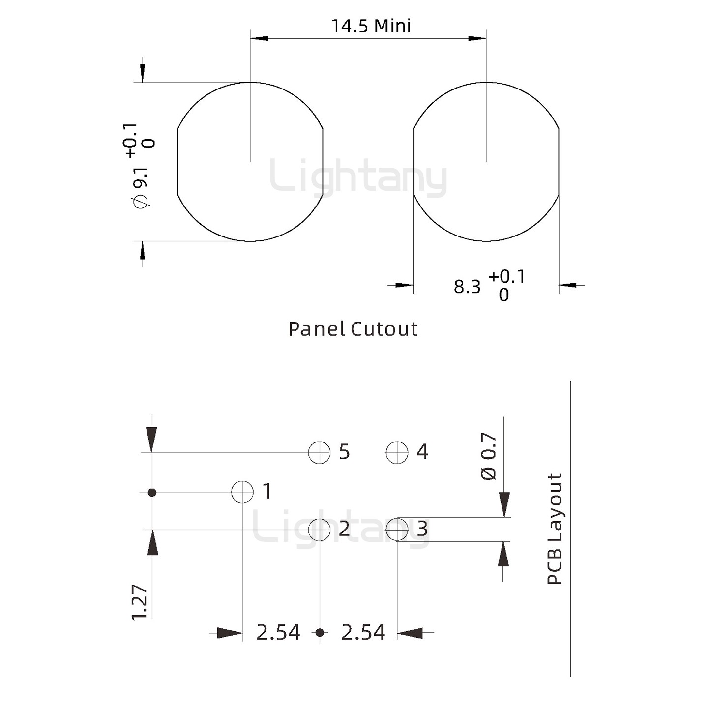 EEG.0B.005.CLV推拉自锁前螺母插座 弯插板