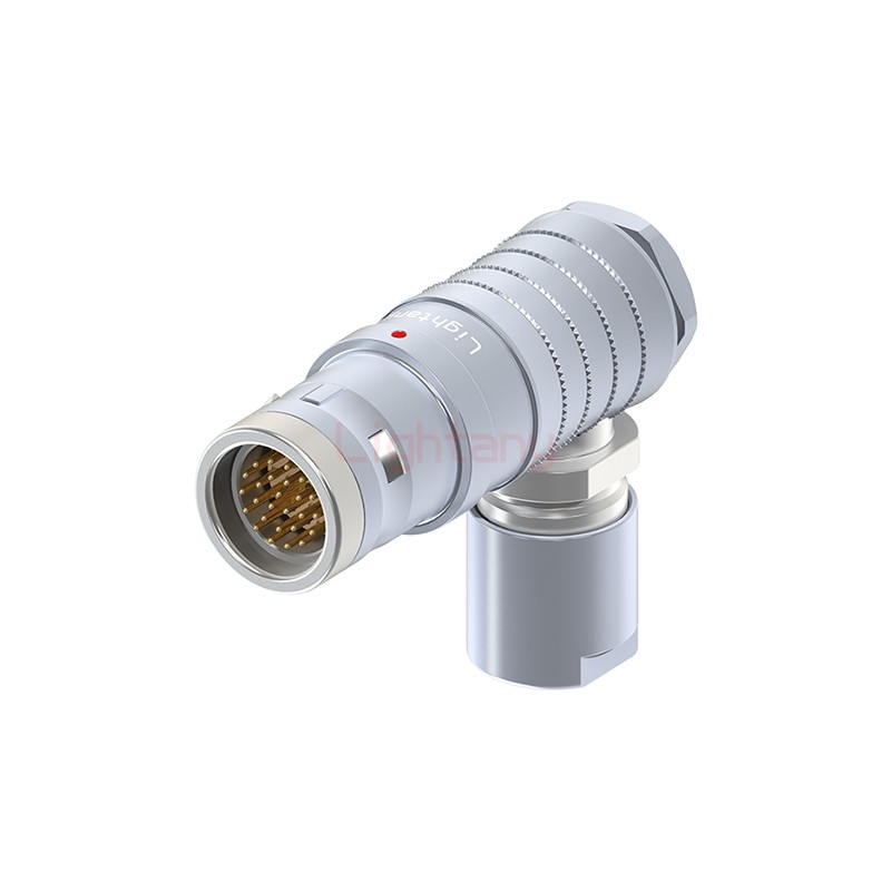 FHG.3K.026.CLAC90推拉自锁弯式插头