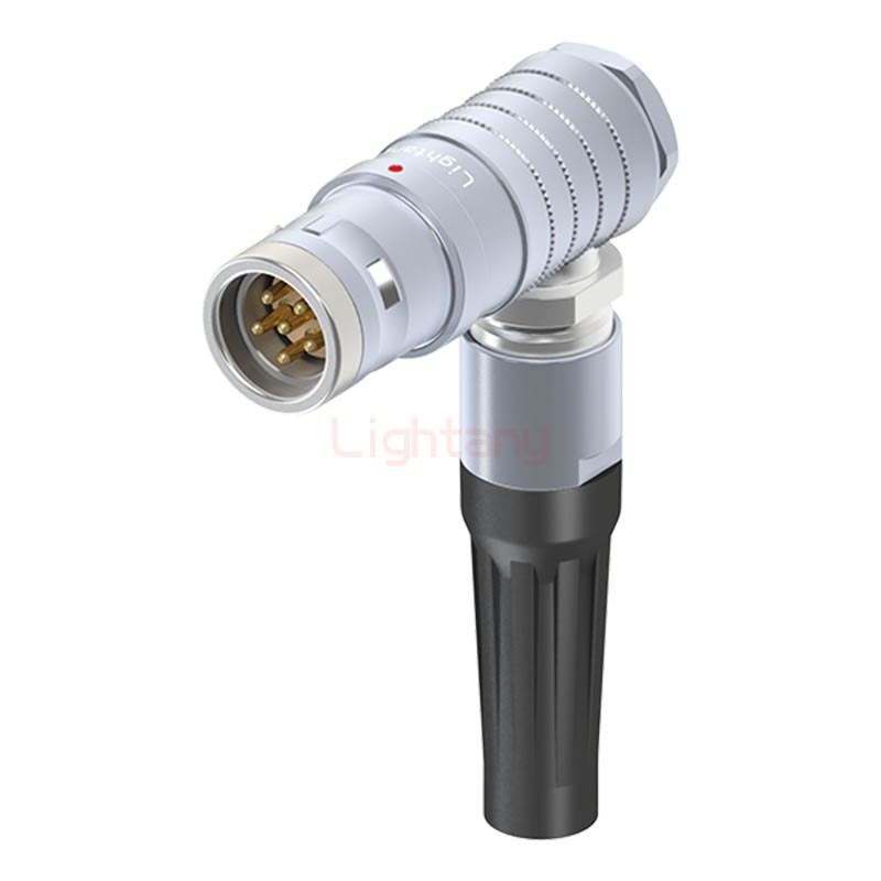 FHG.3K.006.CLAC11Z推拉自锁带护套弯式插头