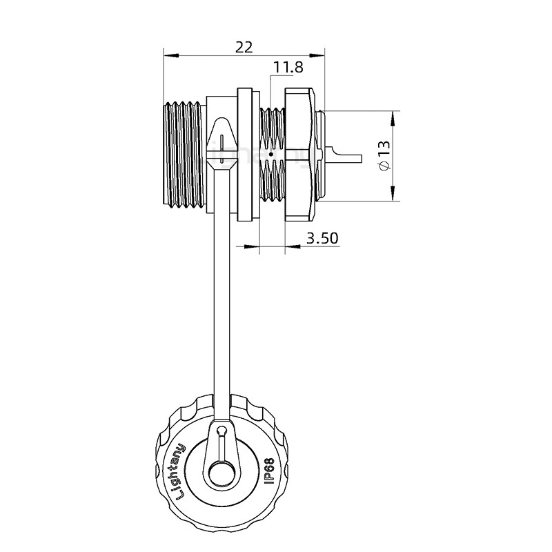 SD13ZMK01后螺母插座