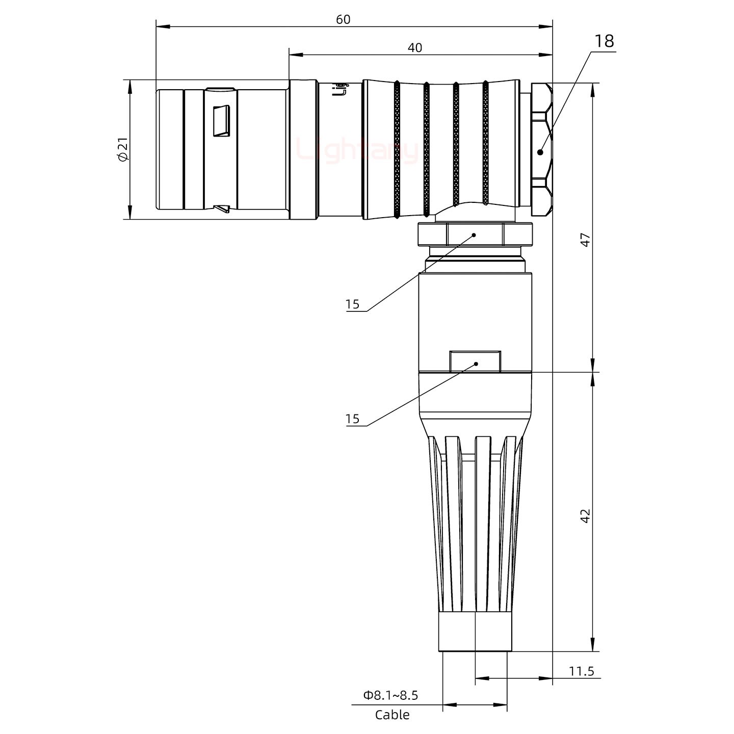 FHG.3K.012.CLAC85Z推拉自锁带护套弯式插头