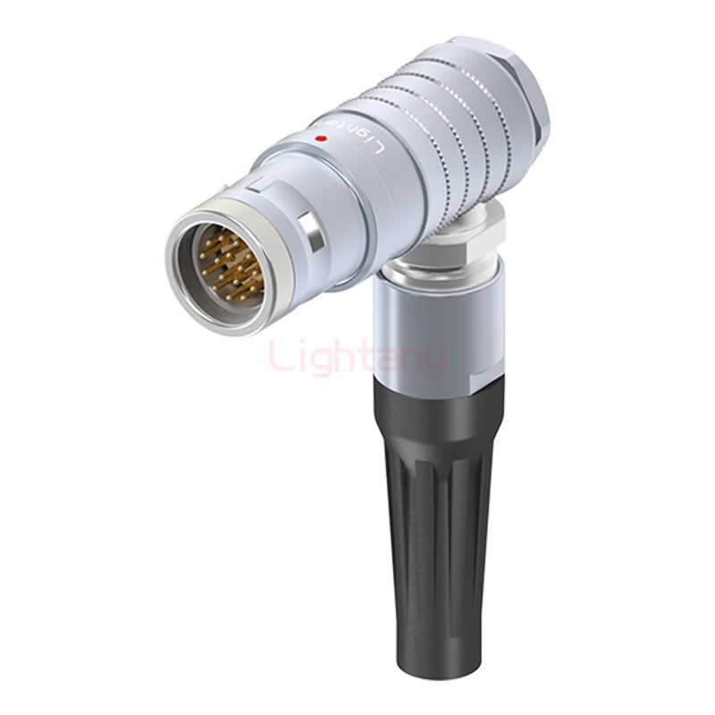 FHG.3K.016.CLAC95Z推拉自锁带护套弯式插头