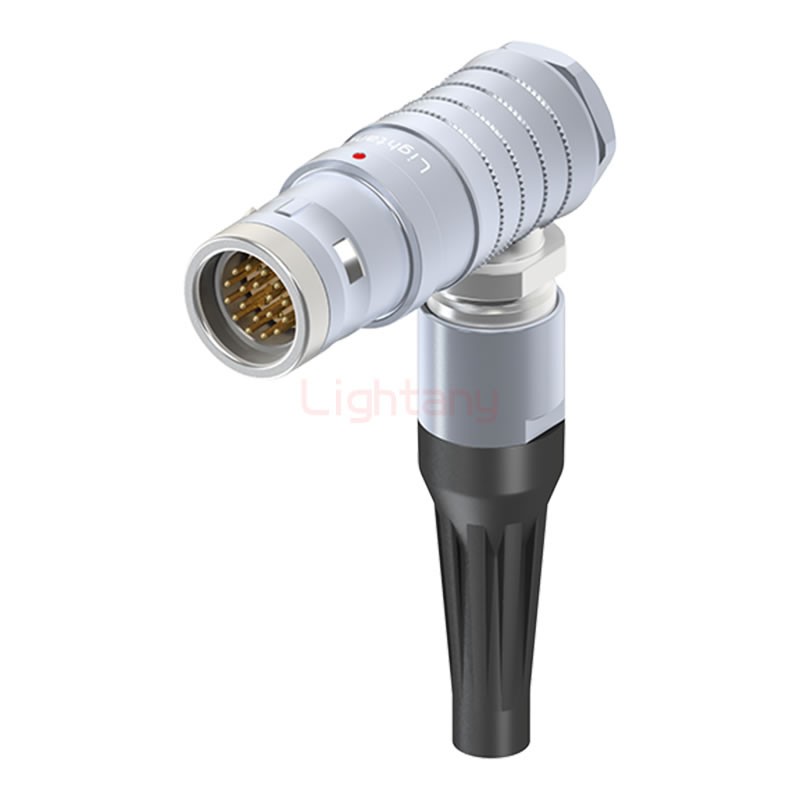 FHG.3K.018.CLAC70Z推拉自锁带护套弯式插头