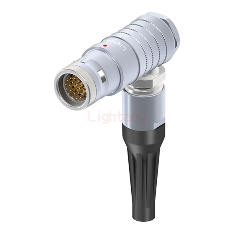 FHG.3K.020.CLAC75Z推拉自锁带护套弯式插头