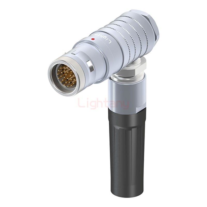 FHG.3K.026.CLAK13Z推拉自锁带护套弯式插头