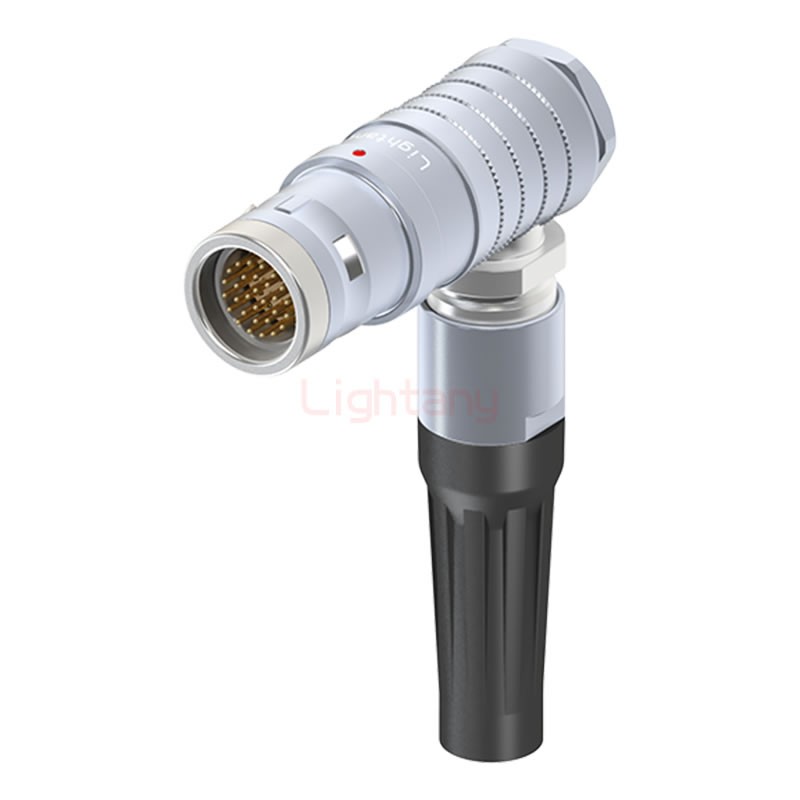 FHG.3K.030.CLAC11Z推拉自锁带护套弯式插头