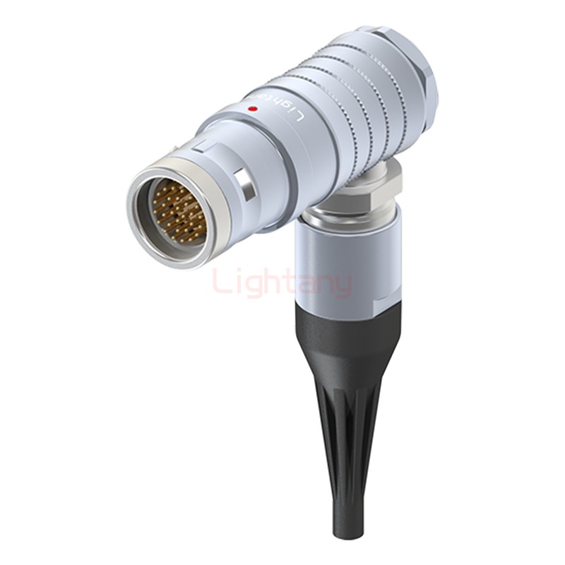 FHG.3K.030.CLAC30Z推拉自锁带护套弯式插头