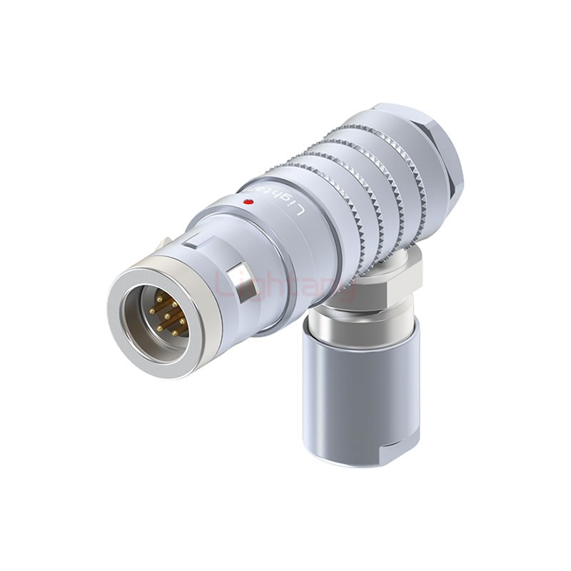 FHG.1K.007.CLAK75推拉自锁弯式插头